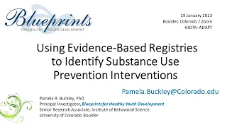 Using Evidence-Based Registries to Identify Substance Use Prevention Interventions