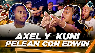 AXEL BUENISIMO, EL KUNI, TATUAJE Y TONTON  80 LLEGAN A CABINA Y LE ENTRAN A GOLPE A EDWIN DE LA 30