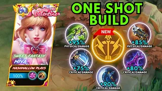 MOONTON THANKS FOR THIS ONE SHOT BUILD MIYA 2023 │ MIYA BEST BUILD & EMBLEM 2023 │ MLBB