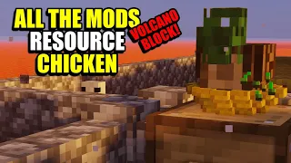 Ep4 Resource Chicken - Minecraft All The Mods VolcanoBlock Modpack