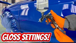 How to Setup Your Spray Gun to Spray Off The Gun Mirror GLASS Finishes!