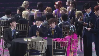 [121423 - Fancam] Stray Kids and Seventeen BSS Interview on AAA Asia Artists Awards 2023