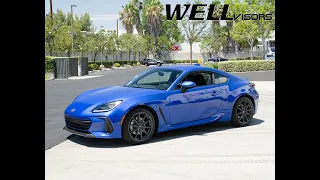 WELLvisors side window deflector vent visor Installation Video Subaru BRZ Toyota GR86 2022+