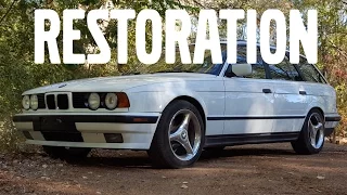 🇩🇪#E34Restoration / Repainting Bumper 1994 BMW 525I Touring