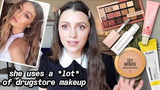 Trying Gigi Hadid’s fave makeup + her secrets // she uses a lot of drugstore makeup …like a LOT