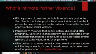 Webinar: Intimate Partner Violence During Pregnancy