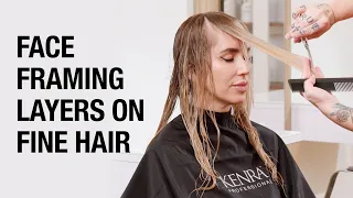 How to Cut Face-Framing Layers | Haircutting Tutorial | Kenra Professional