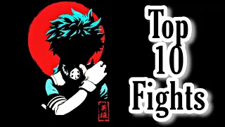 Top 10 Izuku Midoriya Fights in My Hero Academia (Boku no Hero Academia) #MHA