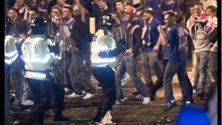 Rangers Fans Riot after Celtic Rangers 1-0