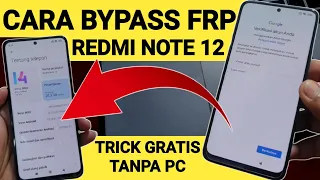 How to Bypass Frp Redmi Note 12 Forgot Google Account Free Without a Computer Work for Miui 14