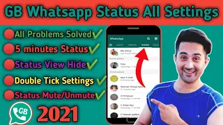 GB Whatsapp Status Settings 2021 | GB WhatsApp status All Settings
