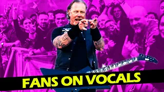 METALLICA PLAYING FRAYED ENDS OF SANITY WITH FANS ON VOCALS (JAMES HETFIELD LOVES IT)