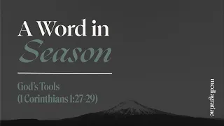 A Word in Season: God’s Tools (1 Corinthians 1:27–29)