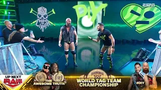 RAW 22/4/24 FULL MATCH - The Awesome Truth vs DIY