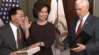 Chao Sworn in as Transportation Secretary