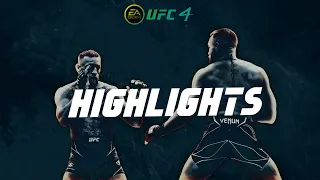 UFC 4 | MY BEST HIGHLIGHTS | HIGH LEVEL GAMEPLAY