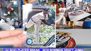 CASE #1 of 4 --- 2019 BOWMAN DRAFT JUMBO 4 Case (32 Box) PLAYER Break eBay 01/20/20