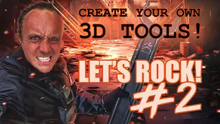 Let's Rock #2 | Create your own 3d tools | #3dart #3dmodeling  #zbrush