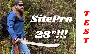 Testing the 28” Monster Machete! SitePro GAVILAN The biggest one yet!!