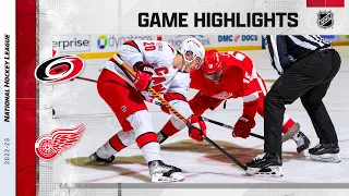 Hurricanes @ Red Wings 3/30 | NHL Highlights 2023