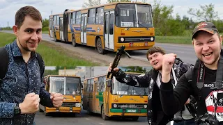 Russian city Saratov: world's last bus Ikarus-283, cool trolleybuses and falling apart trams