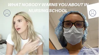 things nobody talks or warns you about in nursing school: the WORST parts +  how to deal with them