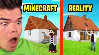 Reacting To MINECRAFT vs. REAL LIFE!