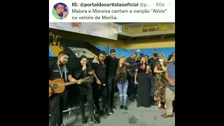 Tipografia gospel part 2 Velório Marília Mendonça Maiara e Maraisa cantando Alivio Jessé Aguiar