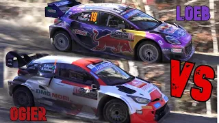 Rallye Monte Carlo 2022 - CRAZY WRC BATTLE - Sebastien Loeb & Sebastien Ogier - FLAT OUT !! -