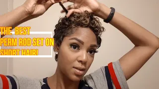 BEST PERM ROD SET ON SHORT HAIR!