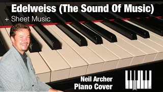 Edelweiss - The Sound Of Music - Julie Andrews / Vince Hill Piano Cover + Sheet Music