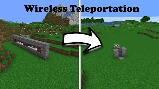 [Wireless Redstone] Instant Teleportation in Minecraft (Tutorial)