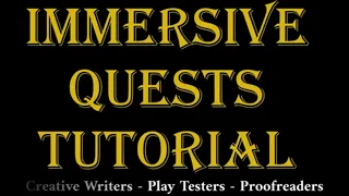 Immersive Quests Tutorial - ESO - (AddOn)