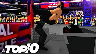 TOP 10 BRUTAL MOVES THROUGH THE ANNOUNCE TABLE |WR3D