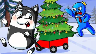 RAINBOW FRIENDS: Blue Has a CHRISTMAS TREE 🎄 | Cartoon Animation