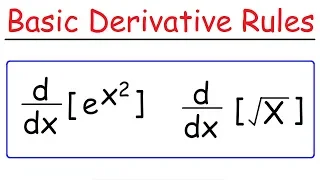 Basic Differentiation Rules For Derivatives