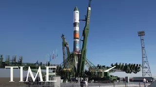 Watch The International Space Station Launch Soyuz Spacecraft From Cosmodrome In Kazakhstan | TIME