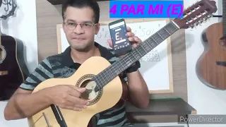 como afinar sua viola Rápido e prático em Mi (E) cebolão