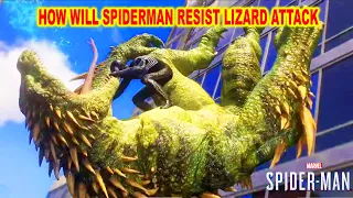 SPIDER-MAN 2 - Lizard Chase Scene, Transformation & Boss Fight:  A Reptilian Adventure(4K) #ps5