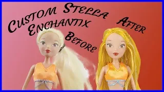 Winx Club Jakks Pacific Stella Enchantix Full Reroot Custom OOAK Doll Restoration! - TYLER'S TOY BOX