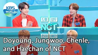 Doyoung, Jungwoo, Chenle, and Haechan of NCT (IDOL on Quiz) | KBS WORLD TV 201230