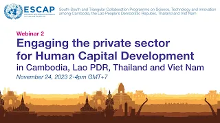 Webinar: Engaging the private sector for human capital development in CLTV