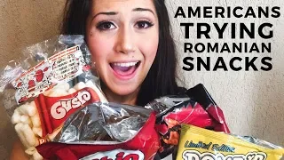 AMERICANS TRY ROMANIAN SNACKS 🇷🇴