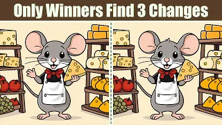 Spot The Difference : Only Winners Find 3 Changes | Find The Difference #226