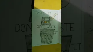 Don't waste food poster | School project | Science project 😊 @rudra's artistry