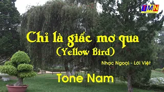 [KARAOKE] Chỉ là giấc mơ qua - Yellow bird (Nhạc Ngoại _ Lời Việt) - Tone Nam (E) | #coverbytmn
