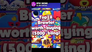 Top 8 🟣Epic Skins🟣 you can buy for 5000 Bling in BrawlStars✅️#shorts