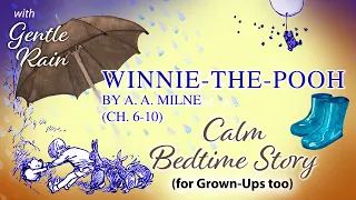Winnie the Pooh by A. A. Milne. Audiobook, chapters 6-10 (with rain sound). Calm, relaxing reading.