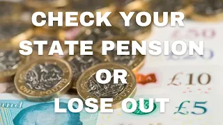 STATE PENSION CHECK - OR LOSE OUT - Check Your Status Now!