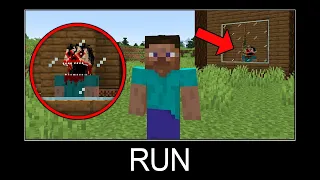 Minecraft wait what meme part 224 (Scary mutant Steve)